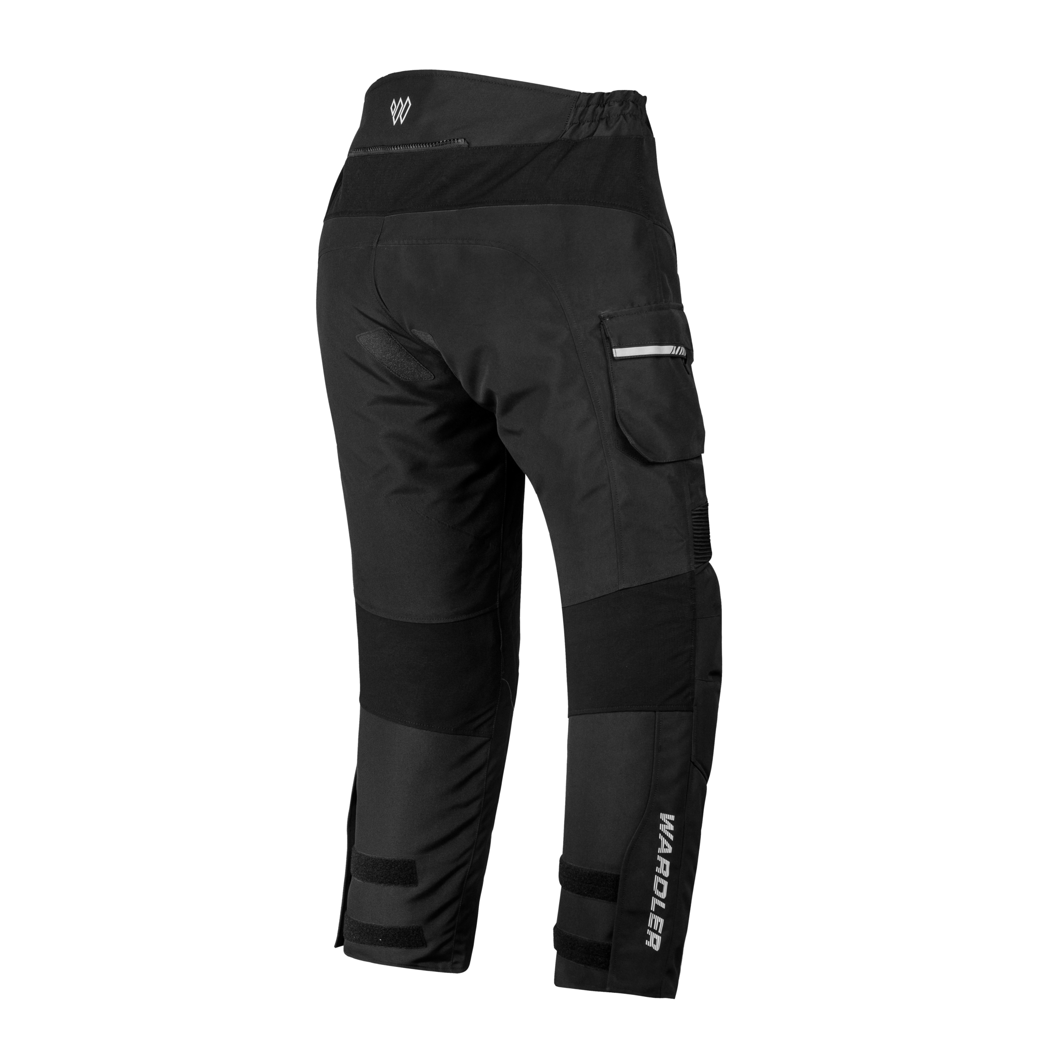 Ranger Motorcycle Pants, Black, Back View, Wardler