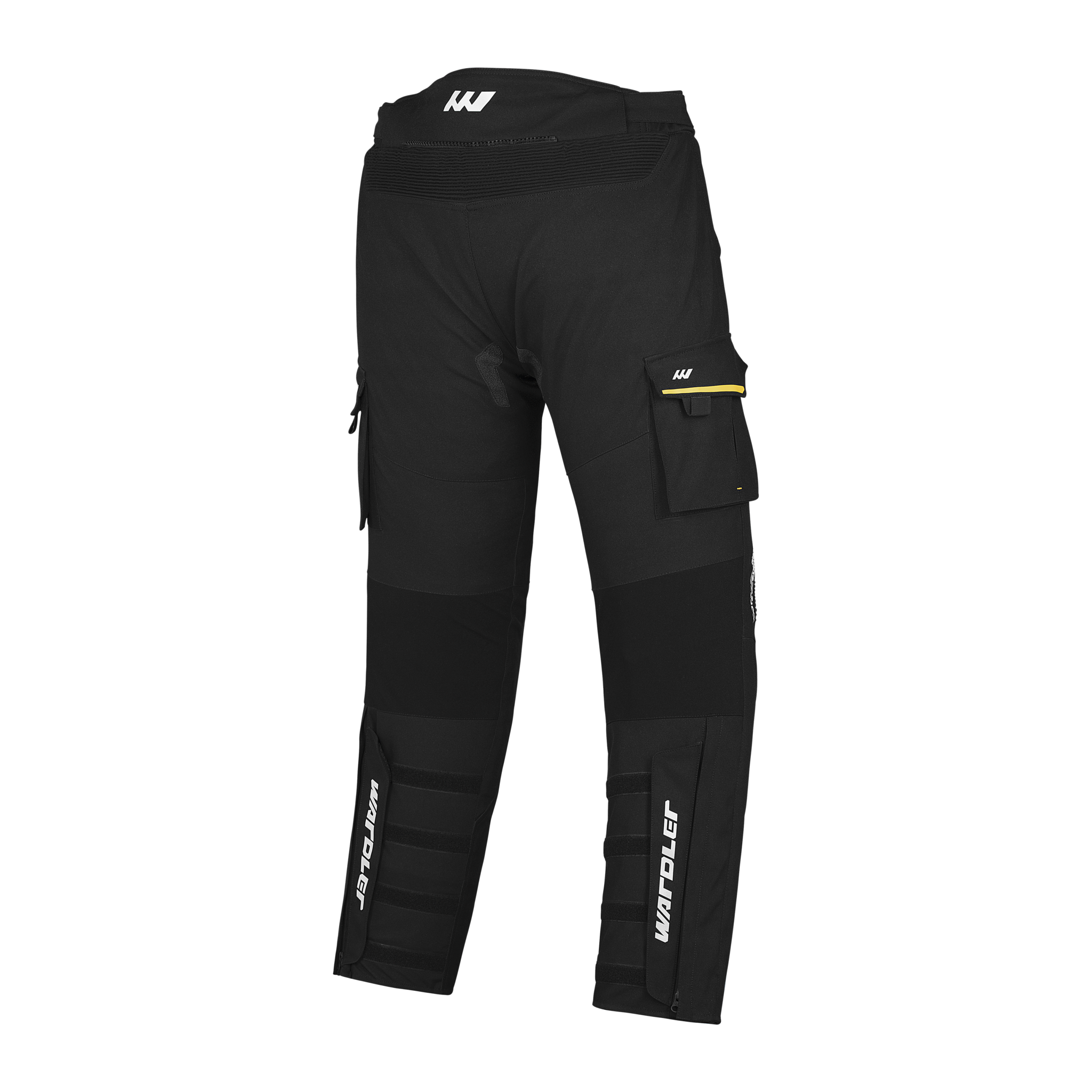 Wardler Bronco Adventure Motorcycle Pants, Black-Blue Back View