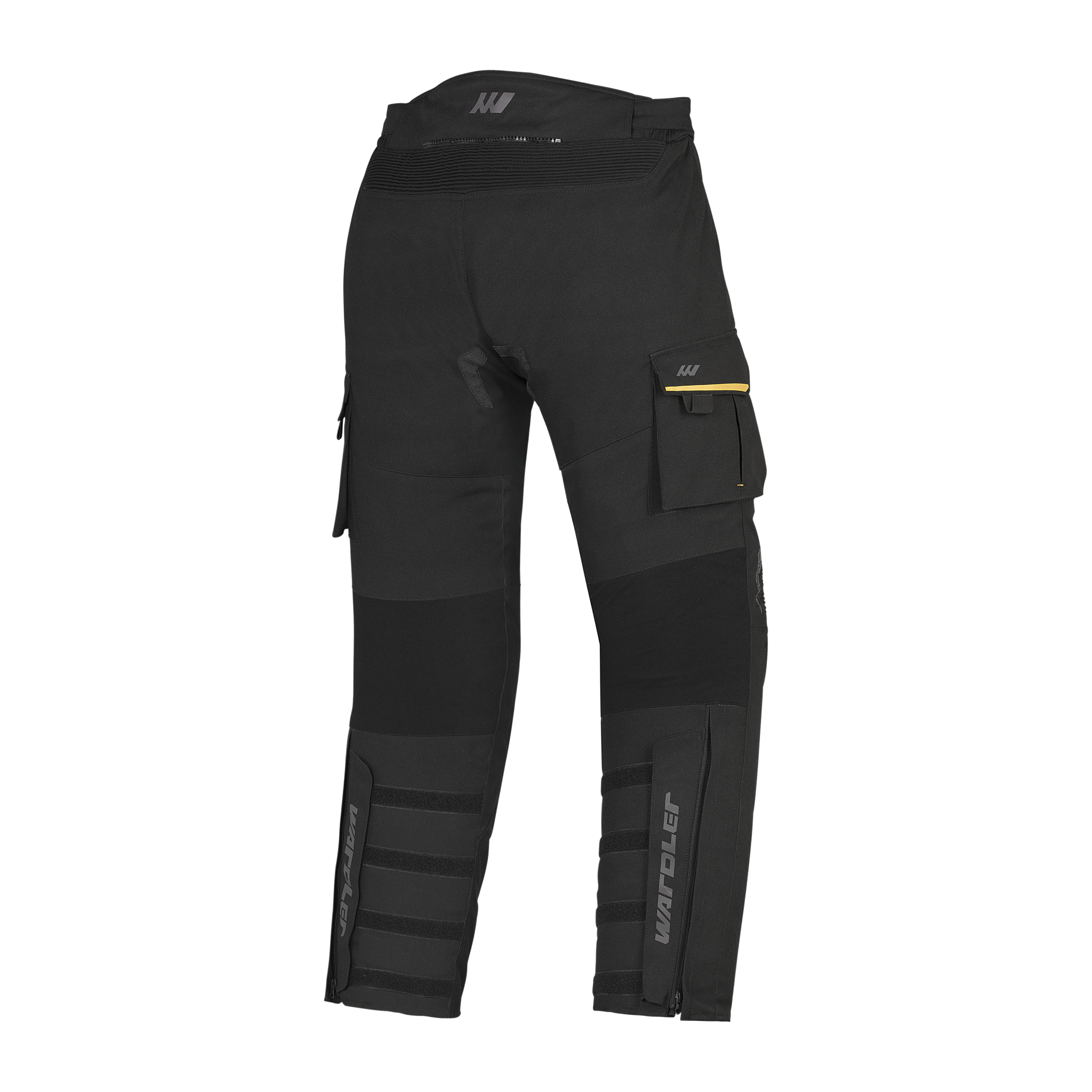 Bronco Adventure Motorcycle Pants, Black Back View