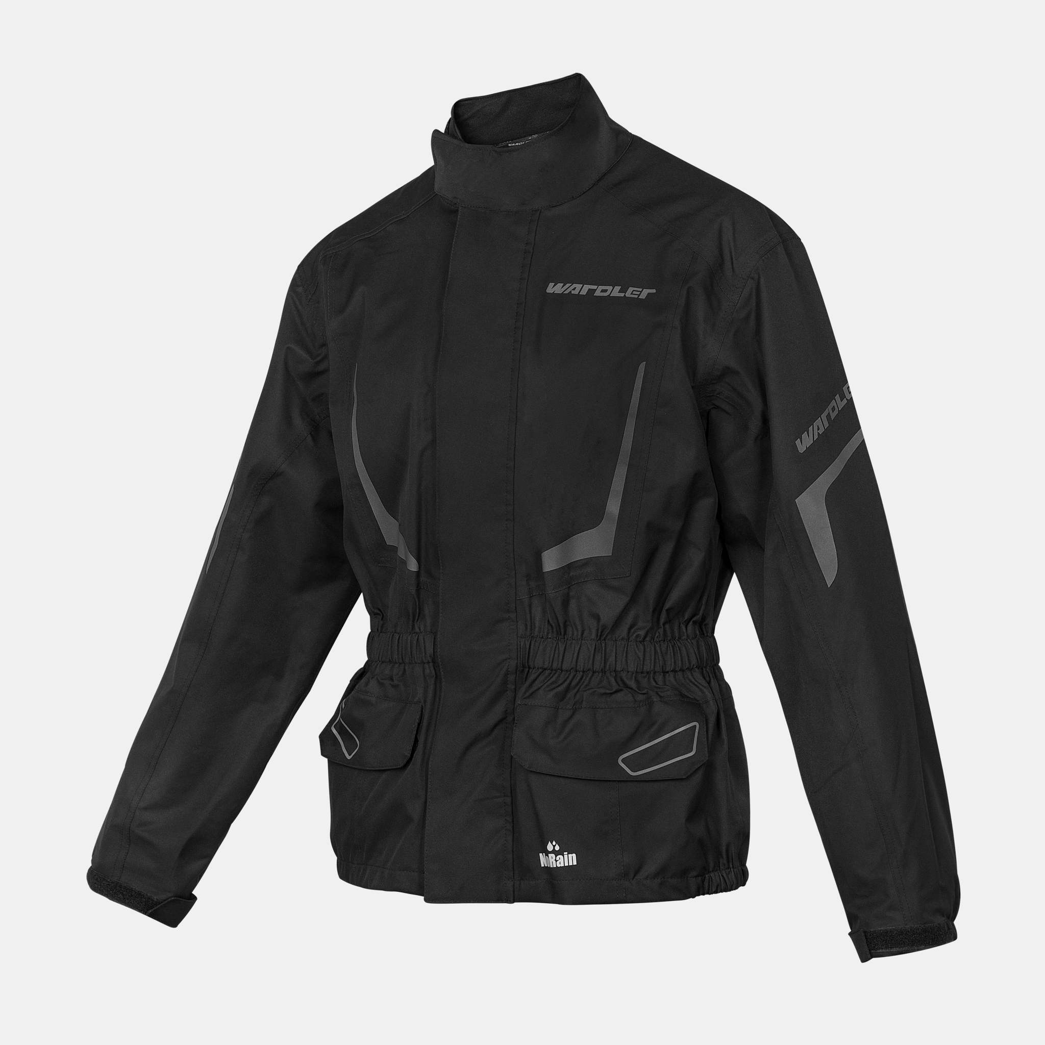 Rain Jacket - Wardler Black Front View