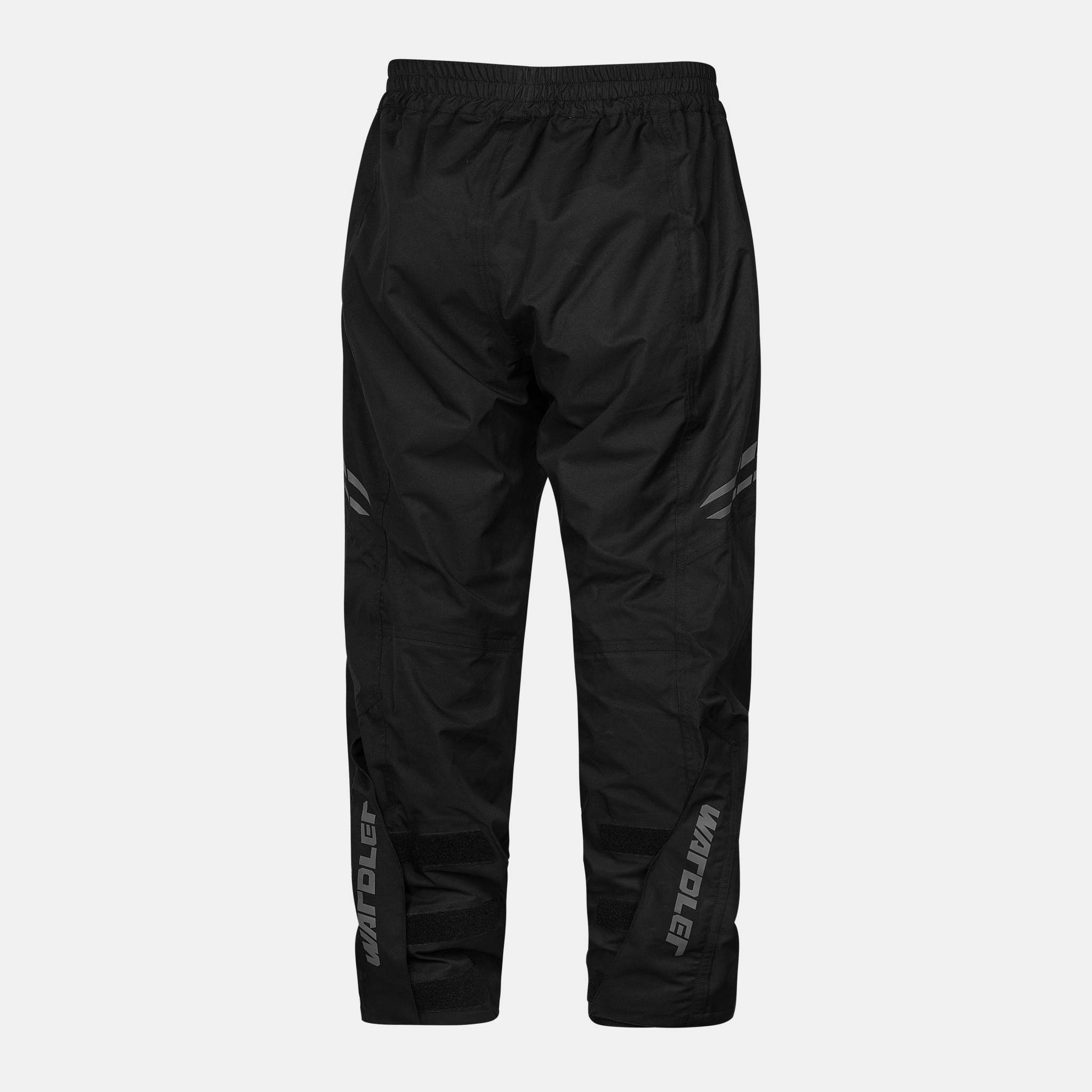 Motorcycle Rain Pants, Storm Rain Pants, Wardler, Black, Back View