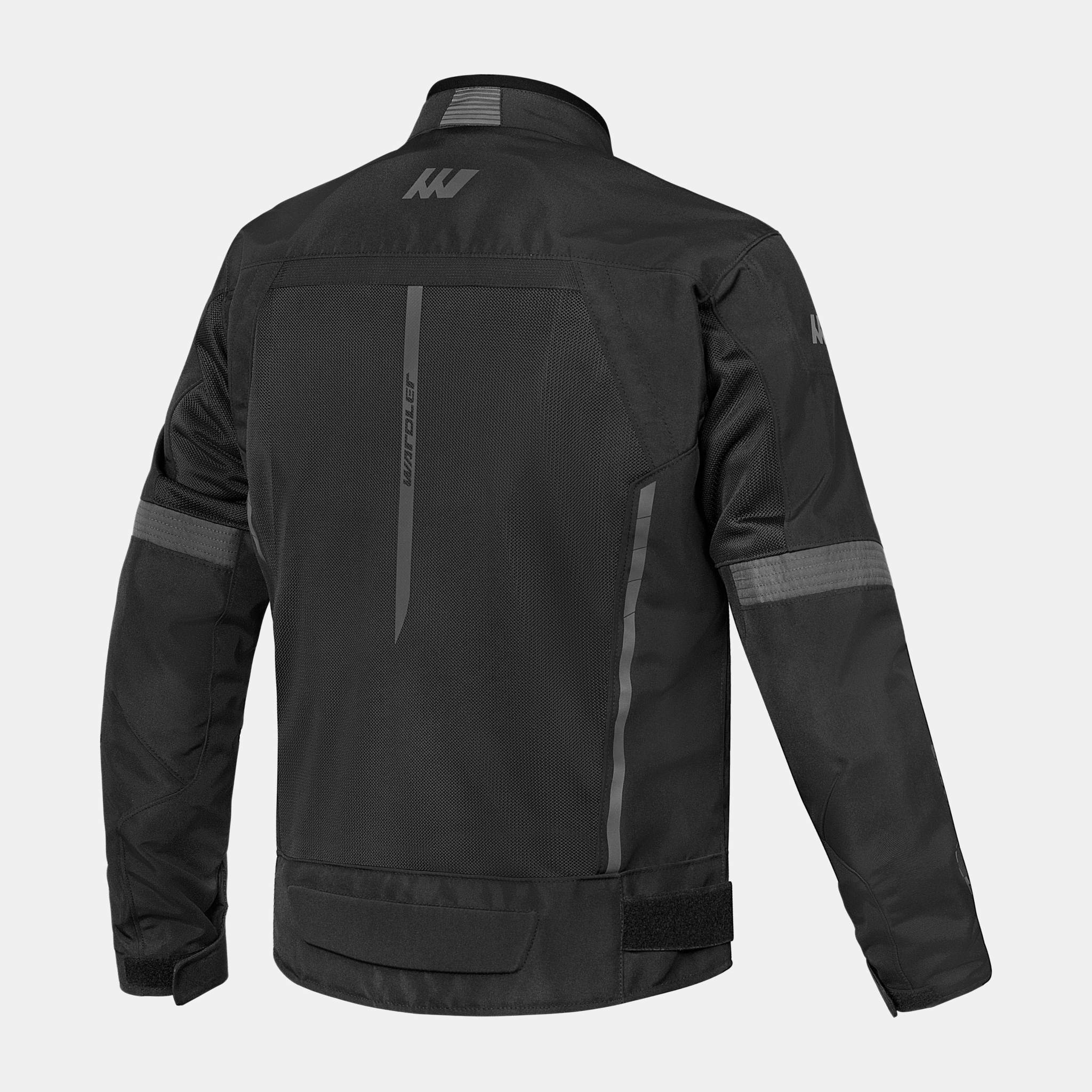 Tornado mesh summer motorcycle jackets, CE, Black, back