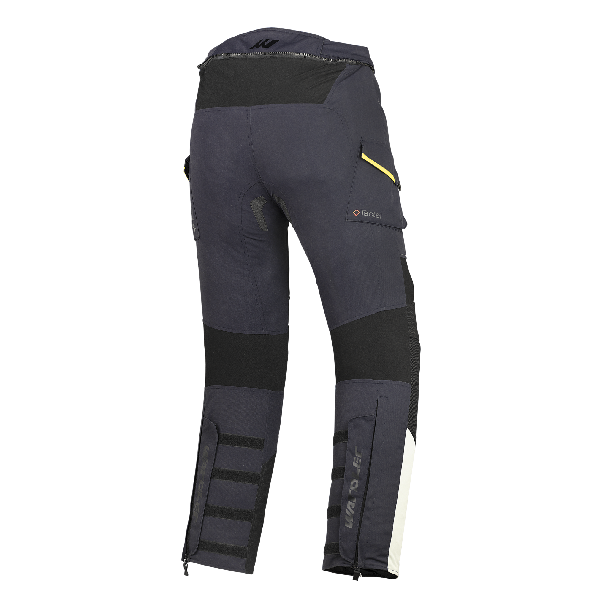 Wardler Atlas Textile Motorcycle Pants, Navy Blue - Ice Grey, Back View