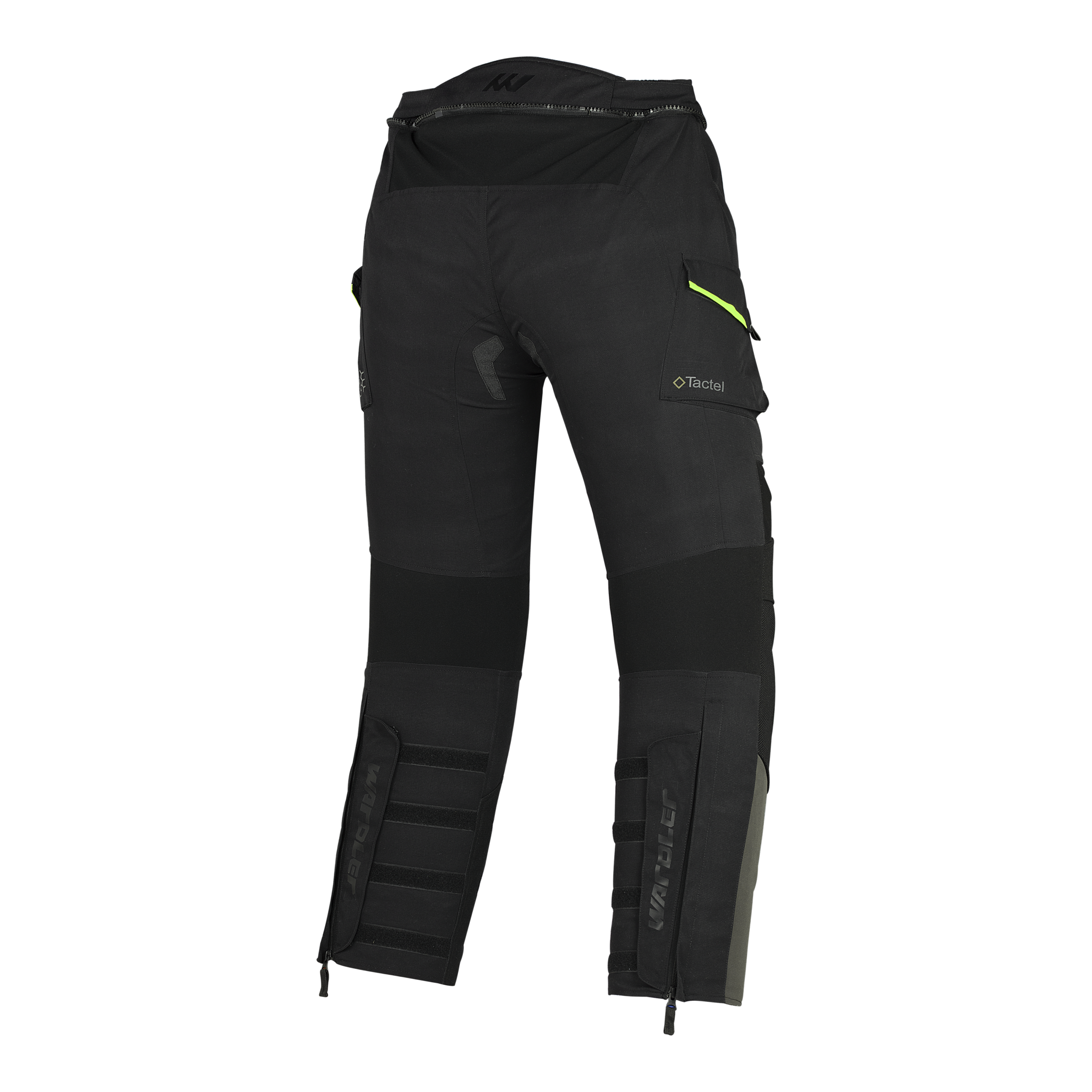 Wardler Textile Motorcycle Pants, Black-Anthracite, Back View