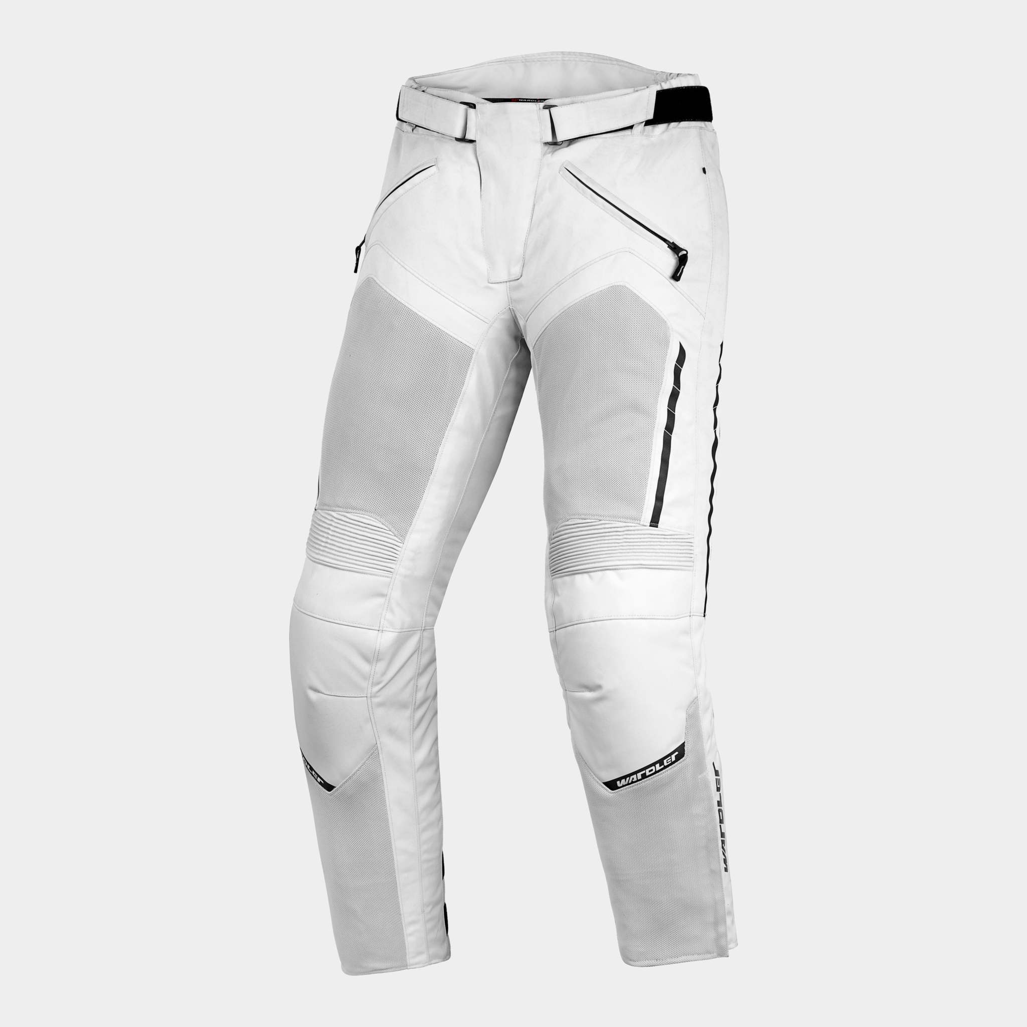 Mesh Summer Motorcycle Pants breathable waterproof silver pant front