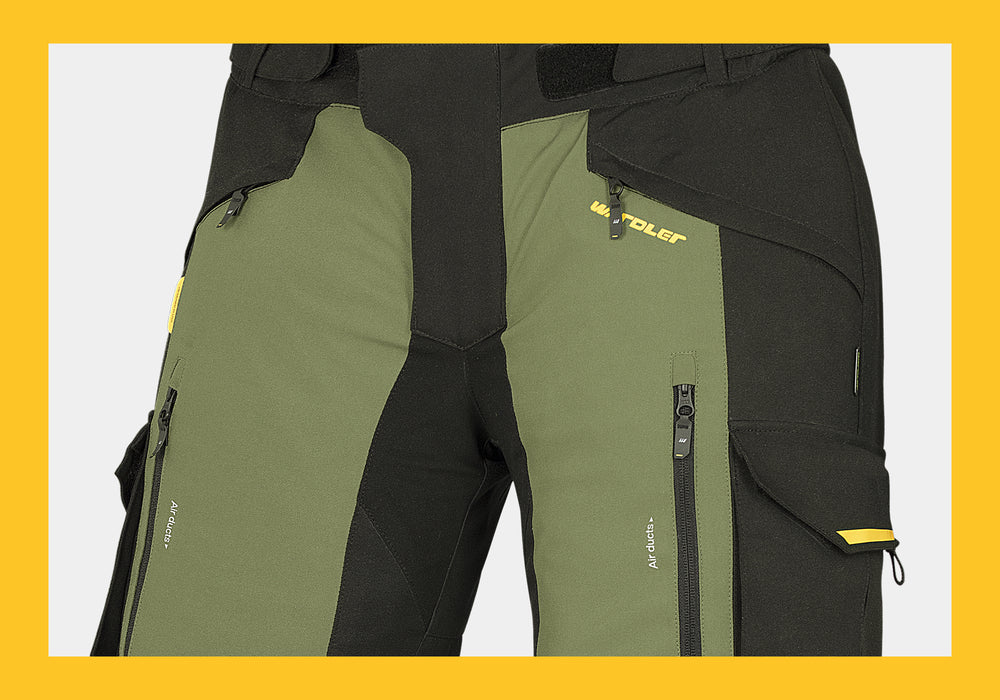 Adventure Motorcycle Pants, Blue-Black | Wardler® Official Store......